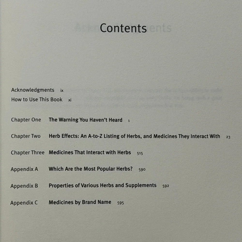 The Essential Herb‎ Drug Vitamin Interaction Guide Paperback Grossberg Fox 2007